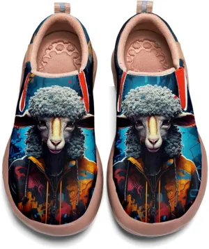Onehorse Womens Painted Punk Travel Loafers - Casual Walking Shoes Comfortable Lightweight Sneakers