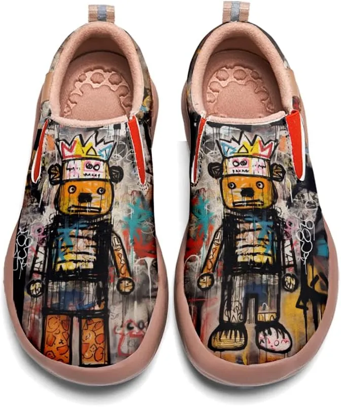 Onehorse Women's Painted Travel Shoes Comfortable Slip-Ons Casual Loafers Graffiti Fashion Sneaker