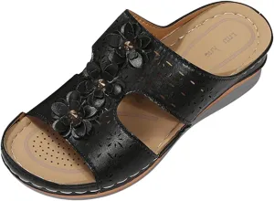 Ortho Walking Sandals for Women Sandals Women Dressy Summer Flat Gladiator Flat Sandals for Women Dressy Support Shoes for Women Extra Wide Walking Shoes for Women Black Shoes Women Dressy
