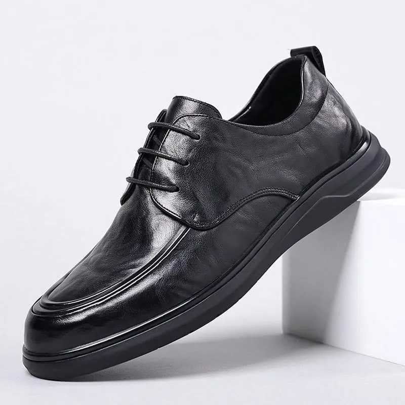 Oxfords Shoes Men's Oxfords Classic Lace-up Genuine Leather Mens Dress Casual Shoes Men Elegant Loafers Luxury Oxford Shoes