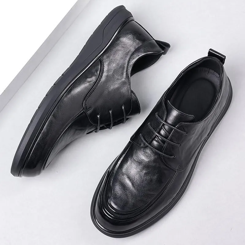 Oxfords Shoes Men's Oxfords Classic Lace-up Genuine Leather Mens Dress Casual Shoes Men Elegant Loafers Luxury Oxford Shoes