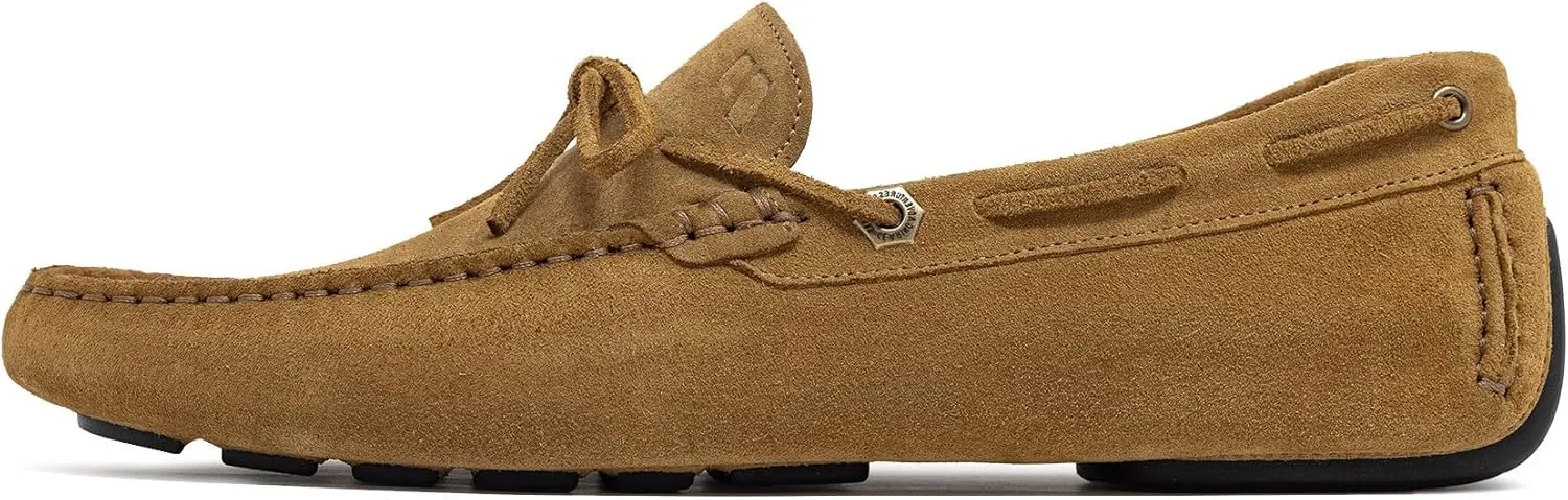 Piloti Mens Driving Shoes, Stylish Comfortable Atlas Italian Suede Soft Lightweight Footwear, Casual Classy Everyday Sneakers