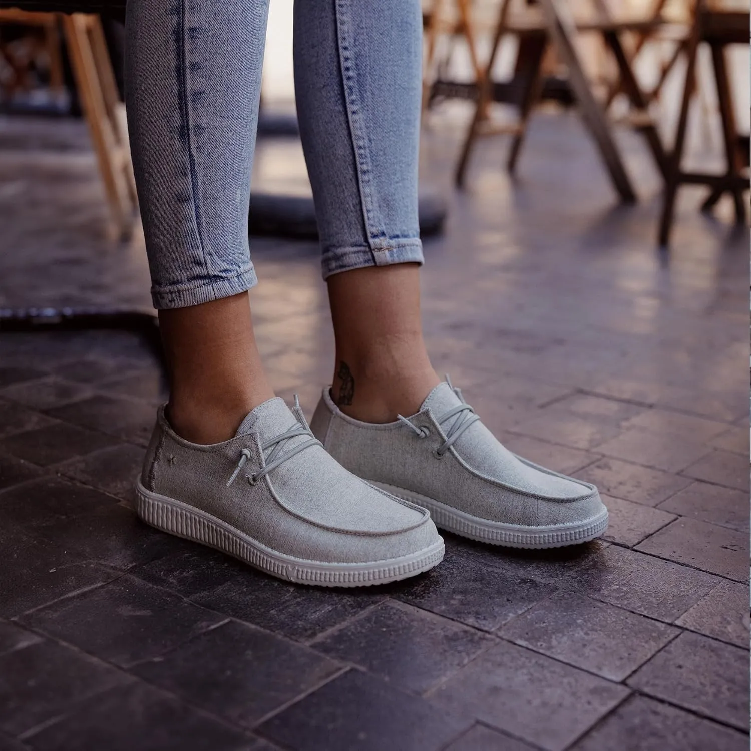 PITAS Fira Women's Slip-On Shoes | Lightweight Comfortable Casual Shoes | Stylish Daily Wear Loafers for Women | Beige