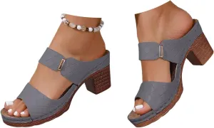 Platform Wedge Sandals for Women 2025 Dressy Summer Ankle Strap Wedges Casual Hollow Out Open Toe Low Heel Comfortable Sandal Work Sandals for Women Office Breathable Dress Shoes