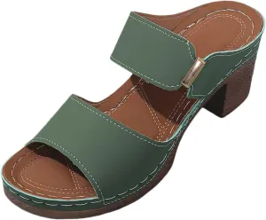 Platform Wedge Sandals for Women Dressy Summer Ankle Strap Wedges Casual Open Toe Low Heel Sandal Work Office Dress Shoes Fashion Wedding Party Mules Slip-on Chunky Heels Block Heeled Slides