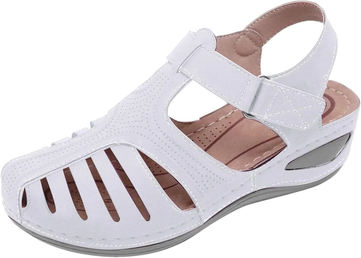 Platform Wedge Sandals for Women with Arch Support Summer Dressy Slip On Orthopedic Sandals Comfortable Wide Width Clogs