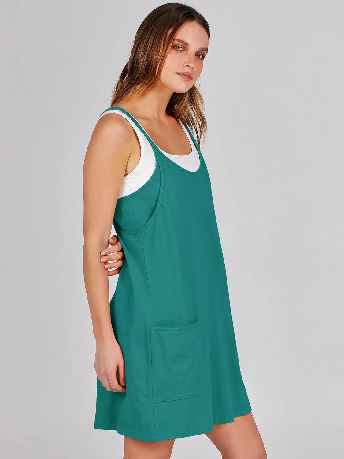 Prinbara Women Athletic Tennis Dress Summer Workout Sports Mini Romper Dress Built in Shapewear Shorts Sundress 2025 Outfits