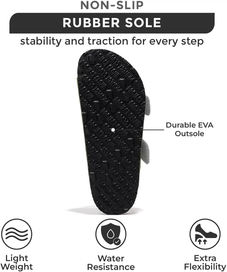 Project Cloud Genuine Leather Flat Sandals for Women 2025 Comfortable Beach Essentials Womens Sandals Memory Foam Vacation Essentials Slides for Women Footwear (Santorini)