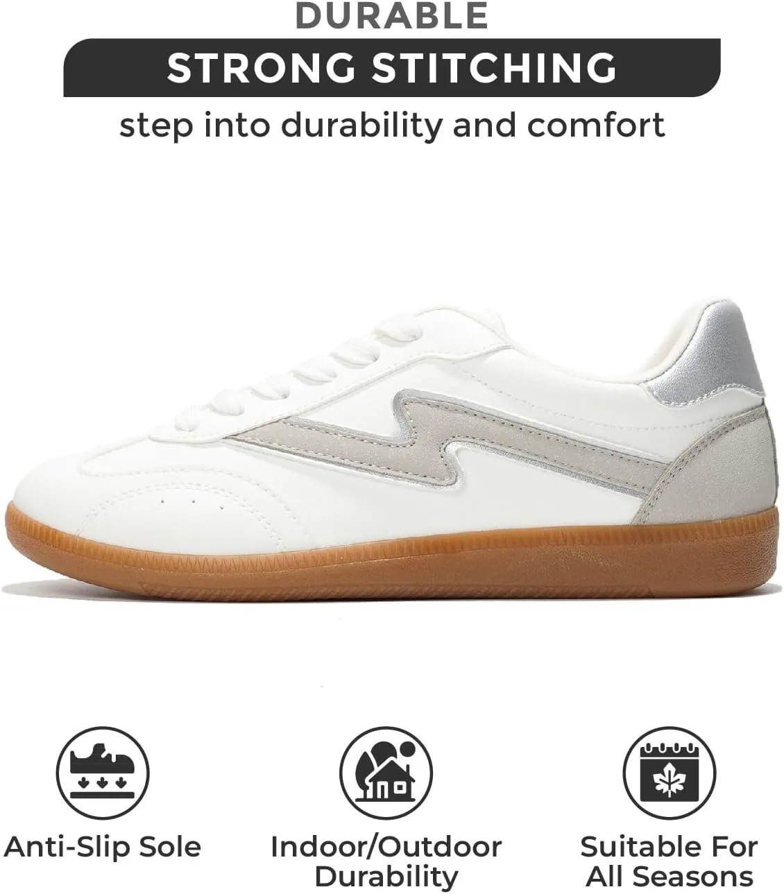 Project Cloud Sneakers for Women - Lace-Up Shoes for Women Trendy Women Sneakers with Memory Foam Insole Women's Fashion Sneakers Non-Slip Womens Shoes (Irita)