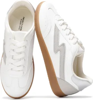 Project Cloud Sneakers for Women - Lace-Up Shoes for Women Trendy Women Sneakers with Memory Foam Insole Women's Fashion Sneakers Non-Slip Womens Shoes (Irita)