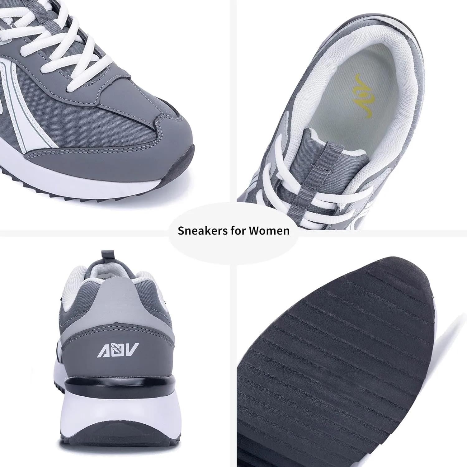 QAUPPE Womens Walking Sneakers Tennis Running Comfortable Shoes Casual Fashion Sneakers