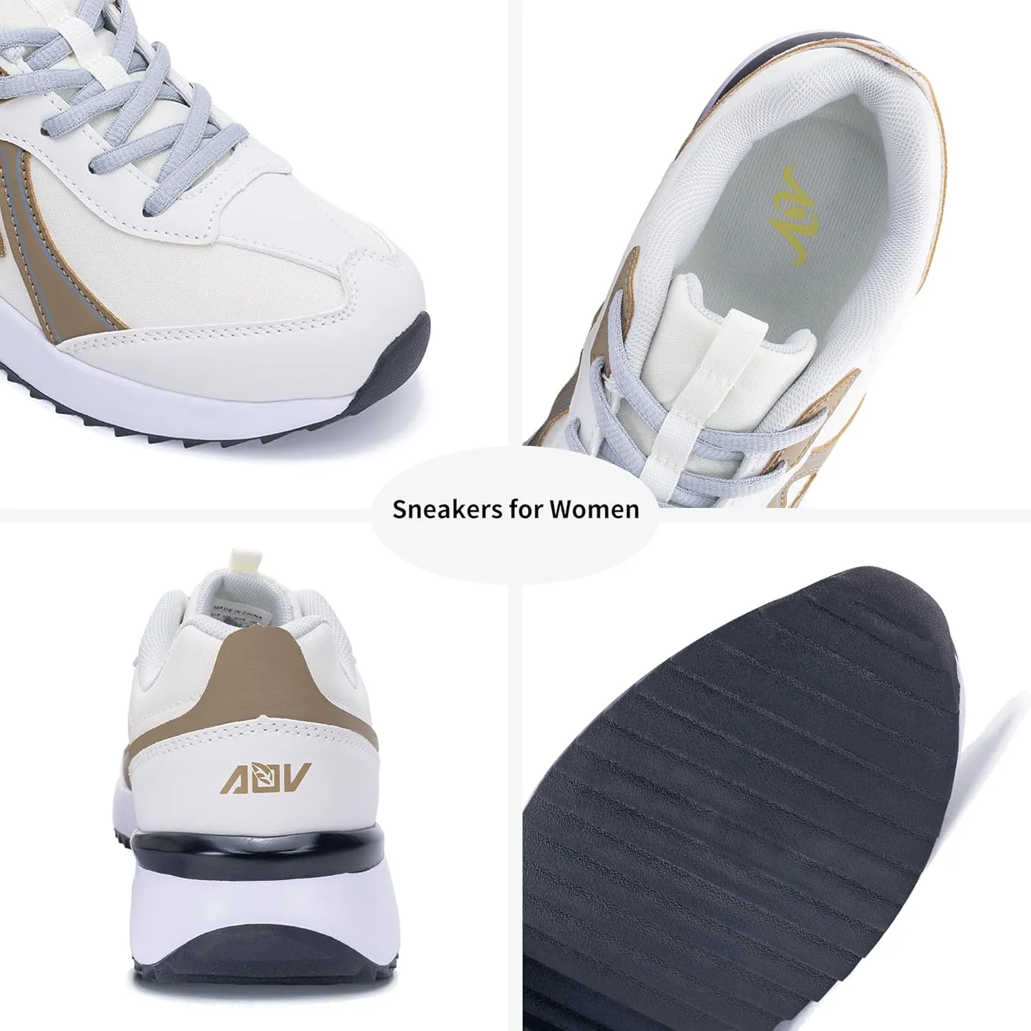 QAUPPE Womens Walking Sneakers Tennis Running Comfortable Shoes Casual Fashion Sneakers