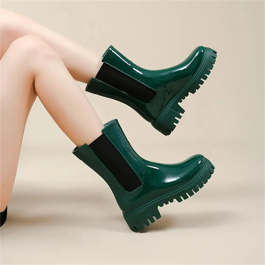 Rain Boots For Women Rainproof And Waterproof Shoes Short Non-Slip Fishing Rubber Boots Work Rubber Shoes
