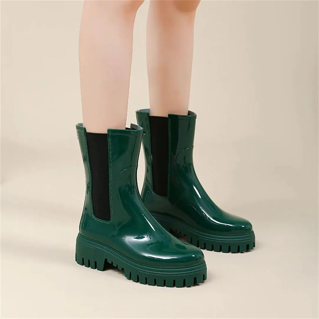 Rain Boots For Women Rainproof And Waterproof Shoes Short Non-Slip Fishing Rubber Boots Work Rubber Shoes