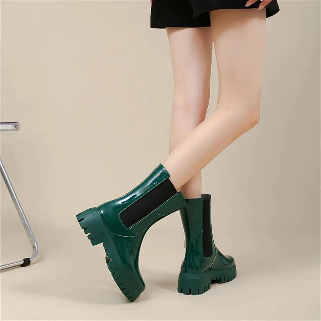 Rain Boots For Women Rainproof And Waterproof Shoes Short Non-Slip Fishing Rubber Boots Work Rubber Shoes