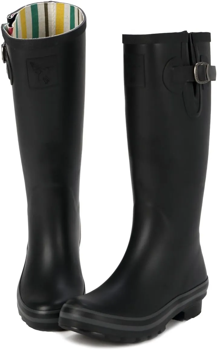 Rain Boots For Women Waterproof Boots Garden Shoes Outdoor Use with Comfortable Insole Knee High Rubber Rain Boot Gumboots Rain Footwear Wellies