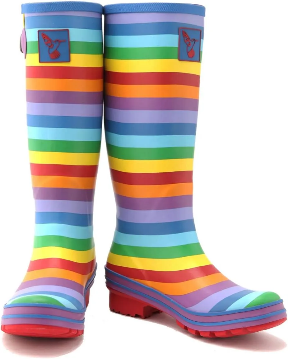 Rain Boots For Women Waterproof Boots Garden Shoes Outdoor Use with Comfortable Insole Knee High Rubber Rain Boot Gumboots Rain Footwear Wellies