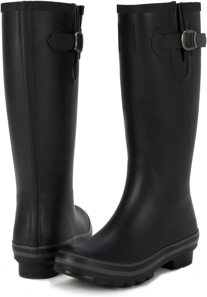 Rain Boots For Women Waterproof Boots Garden Shoes Outdoor Use with Comfortable Insole Knee High Rubber Rain Boot Gumboots Rain Footwear Wellies