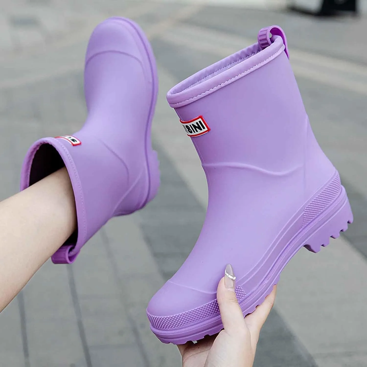 Rain Boots Women Short Rubber Slip Lightweight Water Shoes Unisex Original Garden Durable Fishing Boots Outdoor