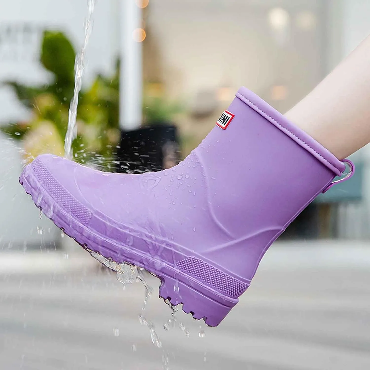 Rain Boots Women Short Rubber Slip Lightweight Water Shoes Unisex Original Garden Durable Fishing Boots Outdoor