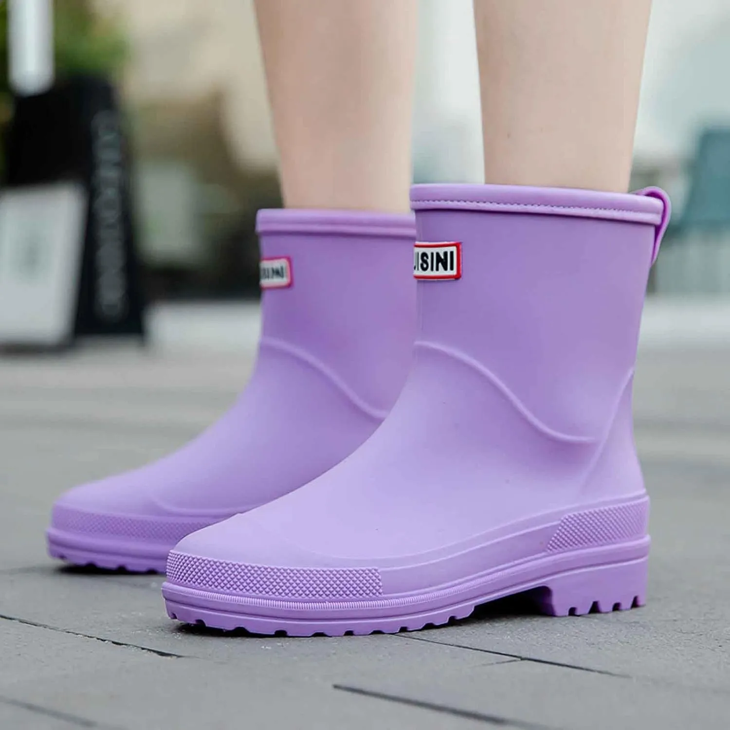 Rain Boots Women Short Rubber Slip Lightweight Water Shoes Unisex Original Garden Durable Fishing Boots Outdoor