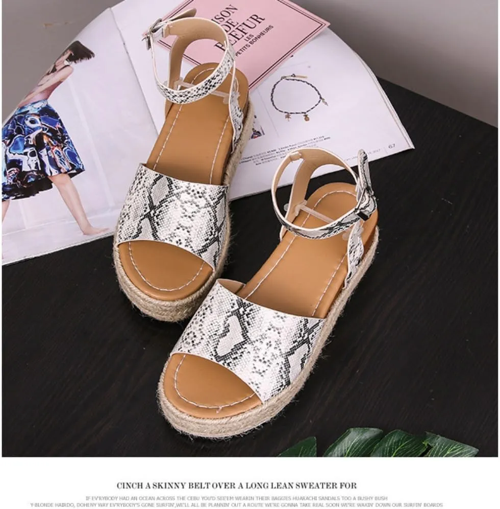 Rattan Sandals Raffia Wedge Espadrilles for Women Platform Dress Shoes Slingback Ankle Straps Casual House Slippers Breathable Open Toes Comfort Walking Slides Summer Outdoor Beach Party Vacation