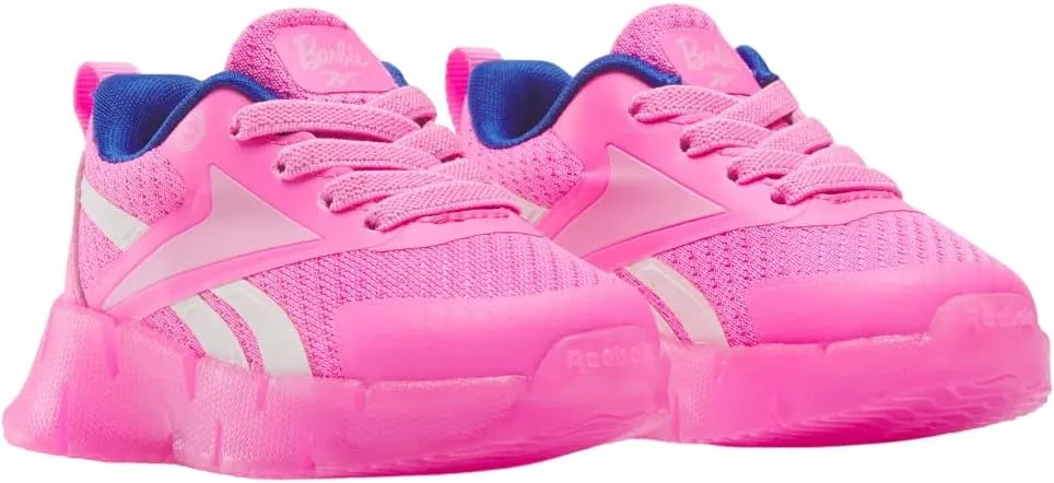 Reebok Baby-Girl's Kid's Barbie Zig N' Glow Sneaker