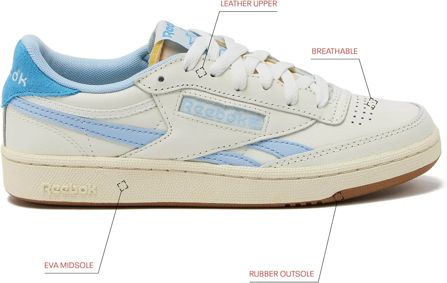 Reebok Women's Club C Revenge Vintage Shoes, Casual Fashion Sneakers