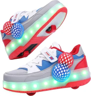 Roller Shoes for Kids Boys Girls Fashion Fun Wheels Sneakers Children Roller Skate Shoes