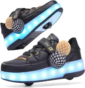 Roller Shoes for Kids Boys Girls Fashion Fun Wheels Sneakers Children Roller Skate Shoes