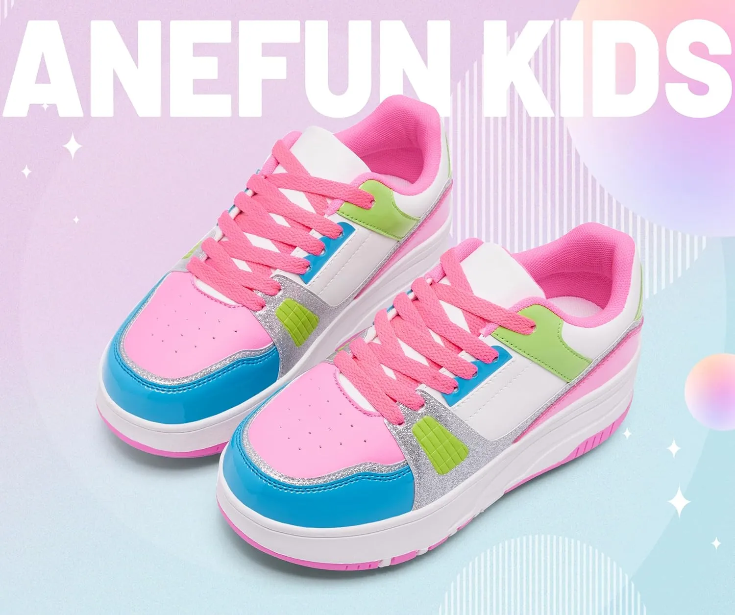 Roller Skate Shoes for Kids Girls Boys Detachable Wheeled Fashion Sneakers