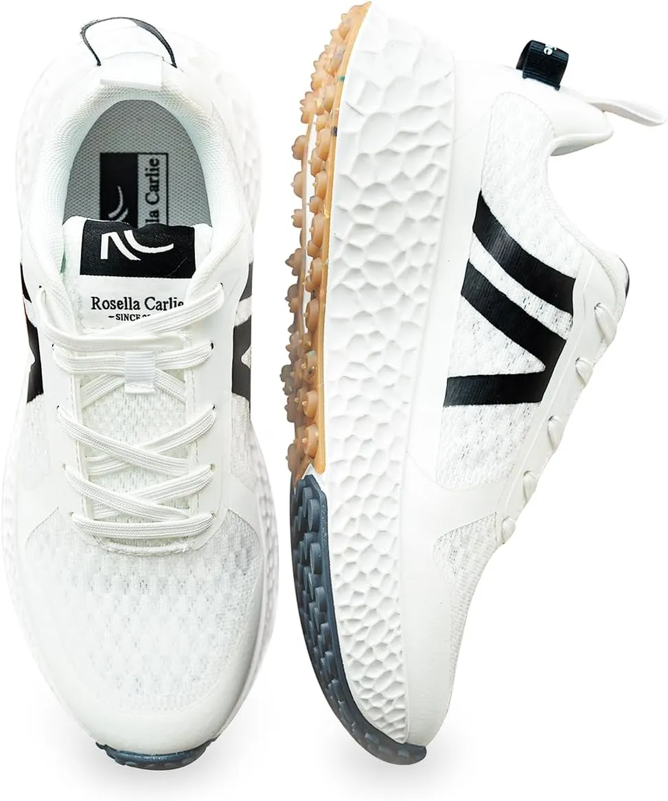 Rosella Carlie Slip On Walking Shoes Running - Ultra Lightweight and Stylish Patchwork Casual Platform Lace Up Breathable Women Sneakers - Comfortable Tennis Gym Workout Fashion Shoes