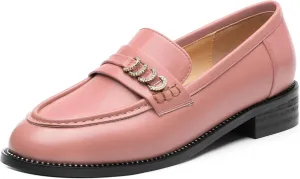 ROSERWISH Loafers for Women Comfort Chunky Low Heel Shoes Casual Slip On Penny Loafers Bussiness Fashion Work Shoes Ladies Dress Shoes