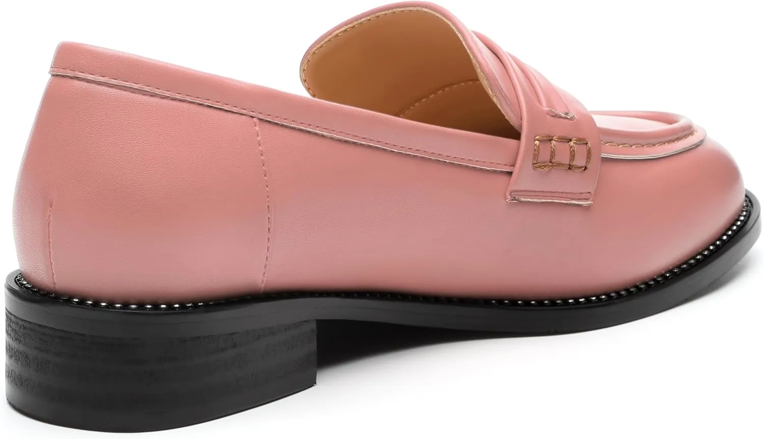 ROSERWISH Loafers for Women Comfort Chunky Low Heel Shoes Casual Slip On Penny Loafers Bussiness Fashion Work Shoes Ladies Dress Shoes