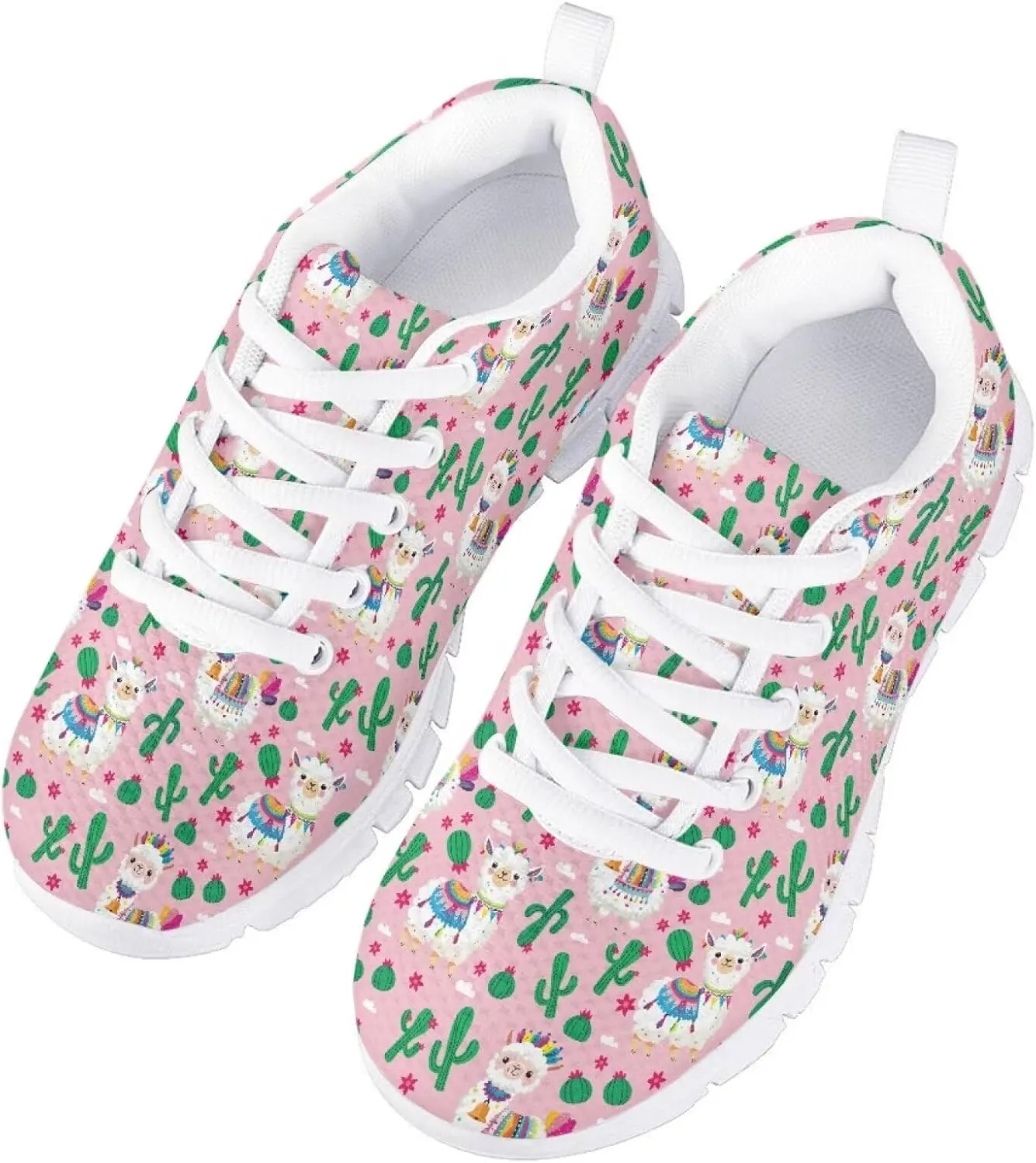 Running Shoes for Kids Lace Up Athletic Shoes Lightweight Sneakers