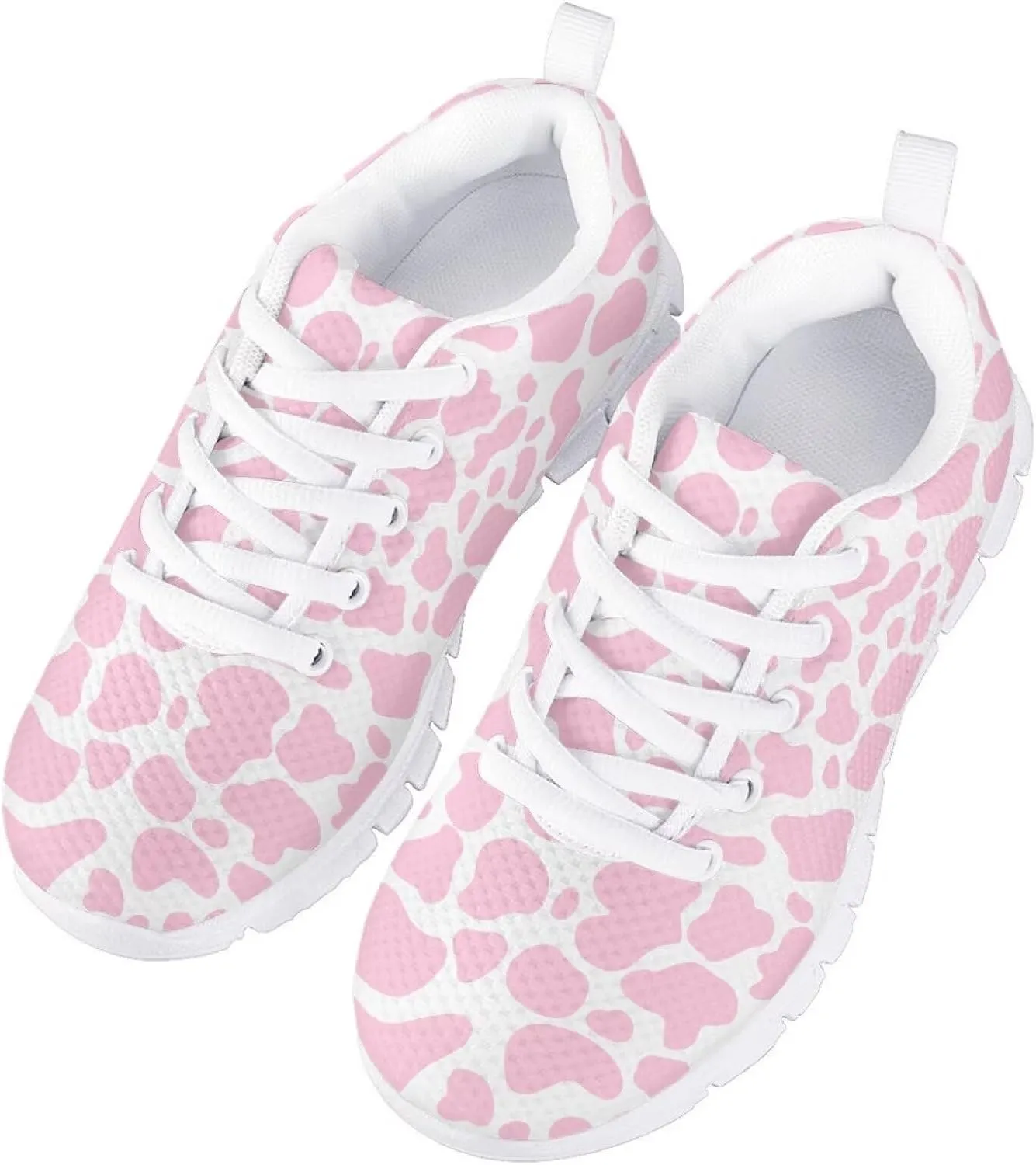 Running Shoes for Kids Lace Up Athletic Shoes Lightweight Sneakers
