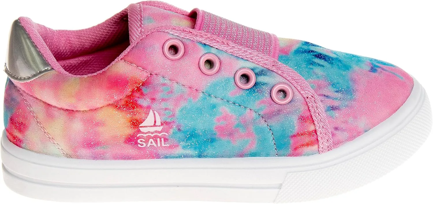Sail Girl's Slip on Light-Weight Breathable Walking Sneakers