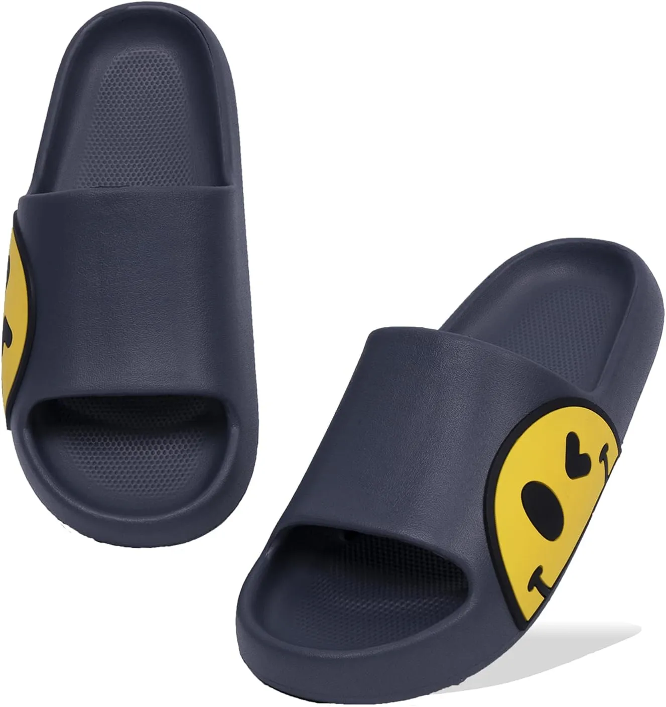 Sandals for Girls and Boys,Mens Slippers Sandals for Women,EVA Anti-Slip Indoor & Outdoor Kids Slippers Smile Face Open Toe Spa Bath Pool Gym House Casual Shower Shoes