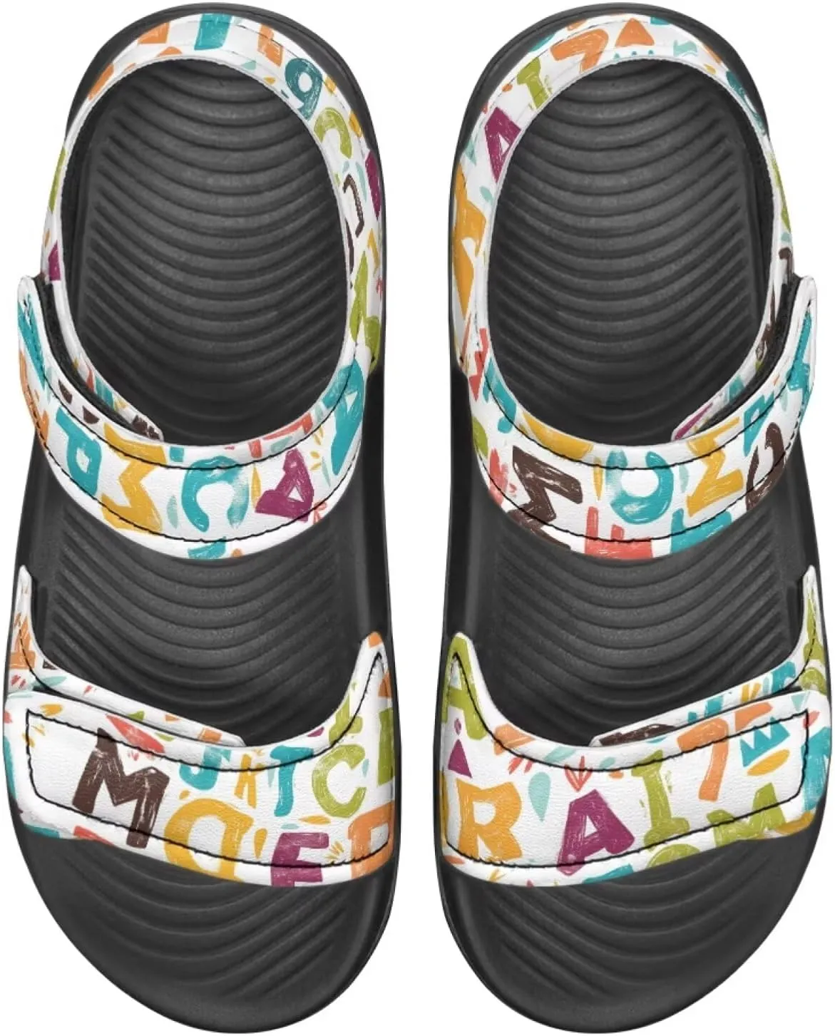 Sandals for Kids Boy Girls Summer Shoes Slide Sandals with Adjustable Strap Toddler Shoes Open Toe Slides