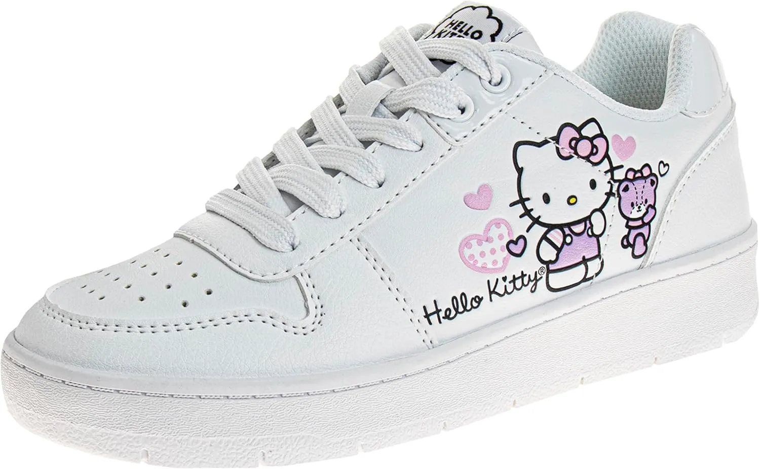 Sanrio Hello Kitty Sneakers for Girls - Kids Lightweight Athletic Breathable Casual Shoes (Little Kid - Big Kid)