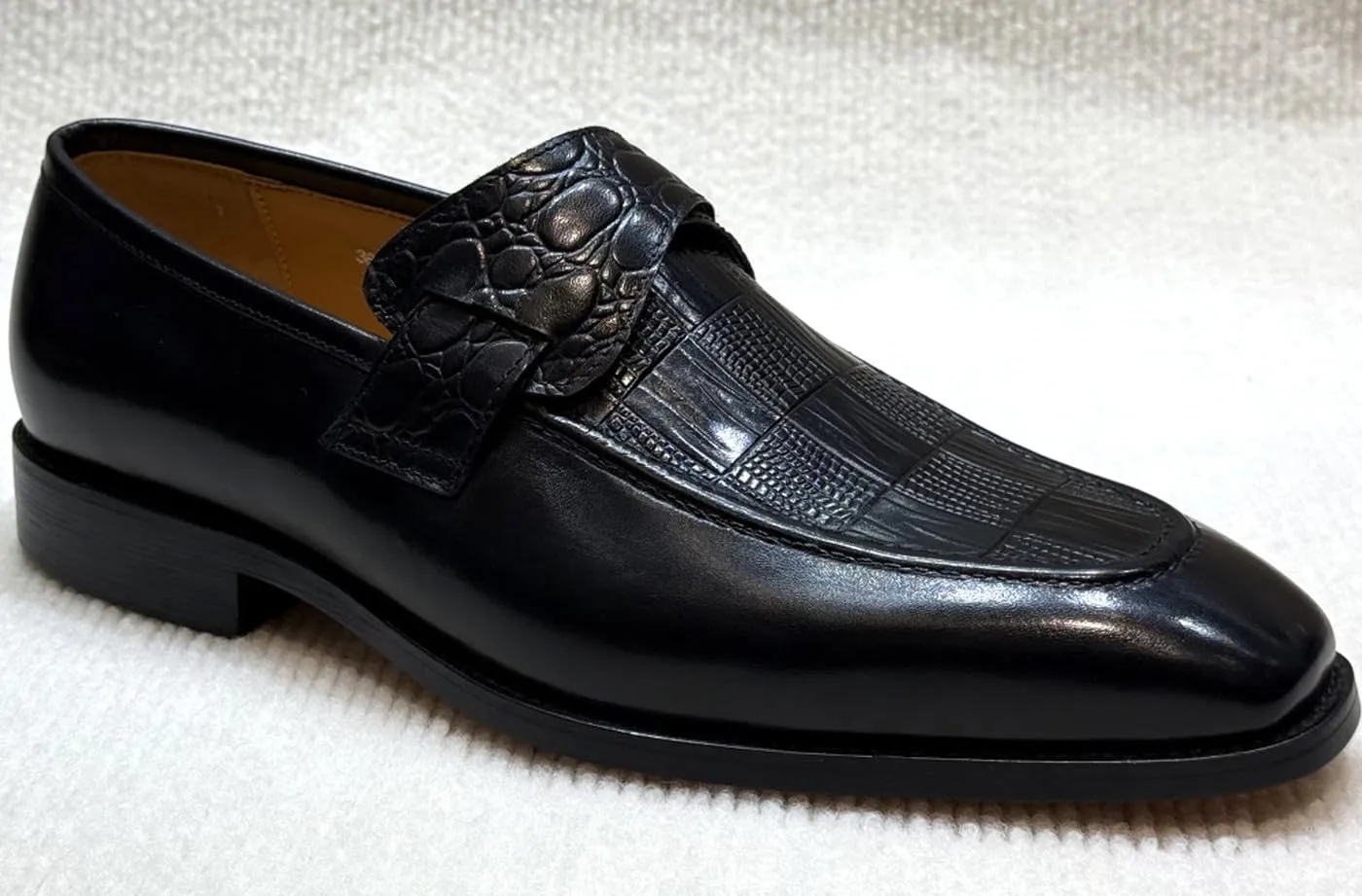Santimon Men’s Casual Shoes Leather Penny Loafers | Slip-On Dress Shoes | Luxury Business Comfort Footwear for Office, Party & Wedding