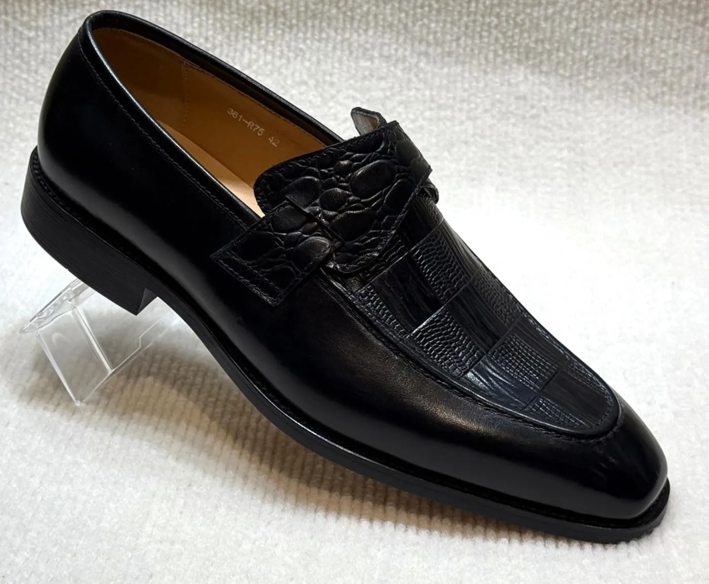 Santimon Men’s Casual Shoes Leather Penny Loafers | Slip-On Dress Shoes | Luxury Business Comfort Footwear for Office, Party & Wedding