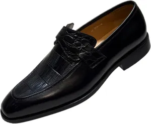 Santimon Men’s Casual Shoes Leather Penny Loafers | Slip-On Dress Shoes | Luxury Business Comfort Footwear for Office, Party & Wedding