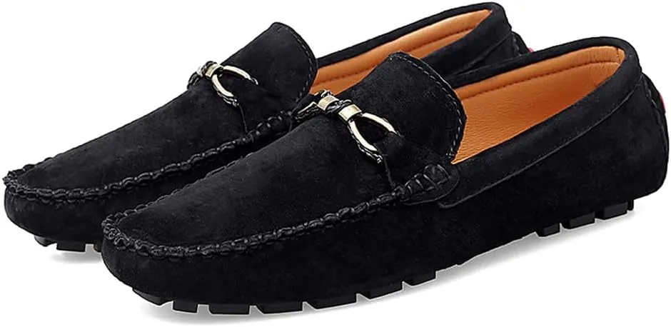 Santimon Men's Driving Shoes Loafers Slip On Genuine Leather Moccasins Boat Shoes, Casual Shoes for Men, Boat Shoes for Men, Walking Shoes for Men