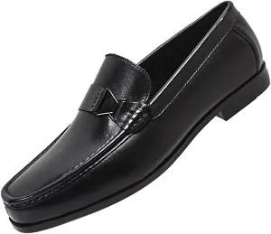 Santimon Men’s Slip-On Casual Shoes - Luxury Genuine Leather Penny Loafers - Dress Business Comfort Mocasines for Office & Wedding