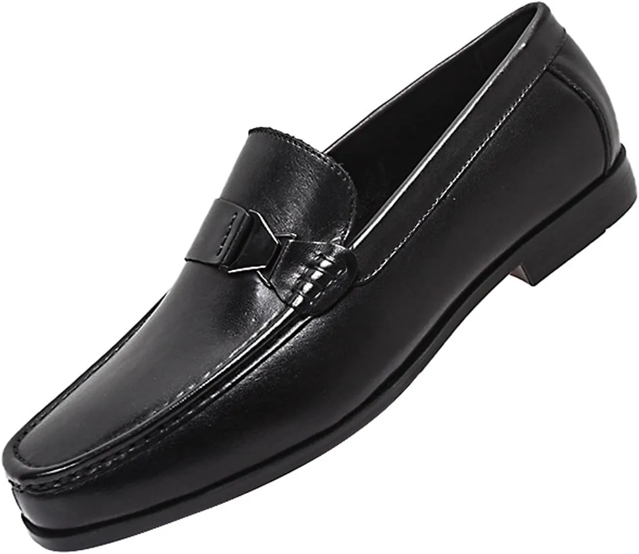 Santimon Men’s Slip-On Casual Shoes - Luxury Genuine Leather Penny Loafers - Dress Business Comfort Mocasines for Office & Wedding