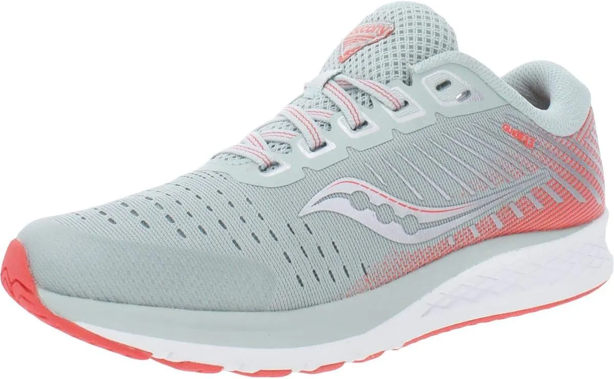 Saucony Kids Guide 13 Youth Active Sneakers, Grey/Coral S75000-2, 6 Big Kid