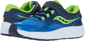 Saucony® Kids Velocer A/C Summer Shoes for Kids – Leather & Textile Upper – Cushioned Footbed (Little Kid/Big Kid) Blue/Green 7 Big Kid M