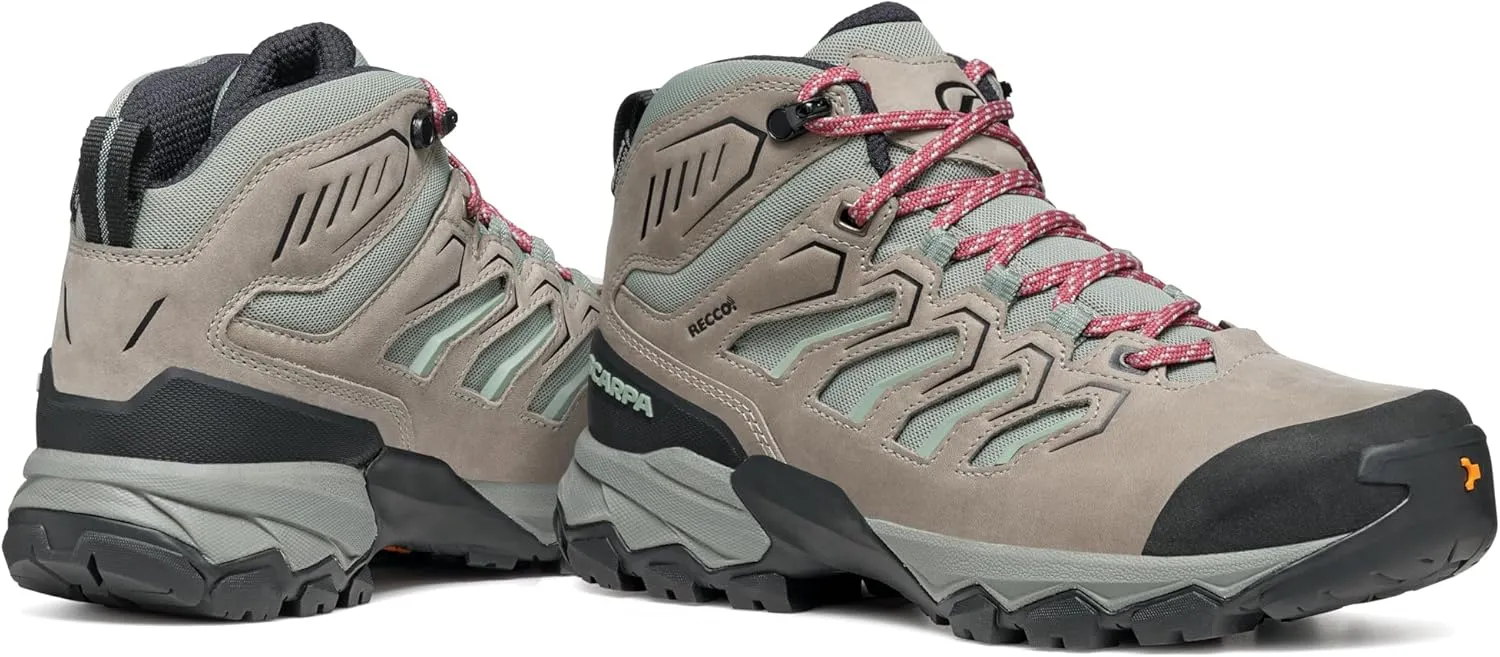 SCARPA Women's Moraine Mid WP Waterproof Breathable Boots for Backpacking & Hiking