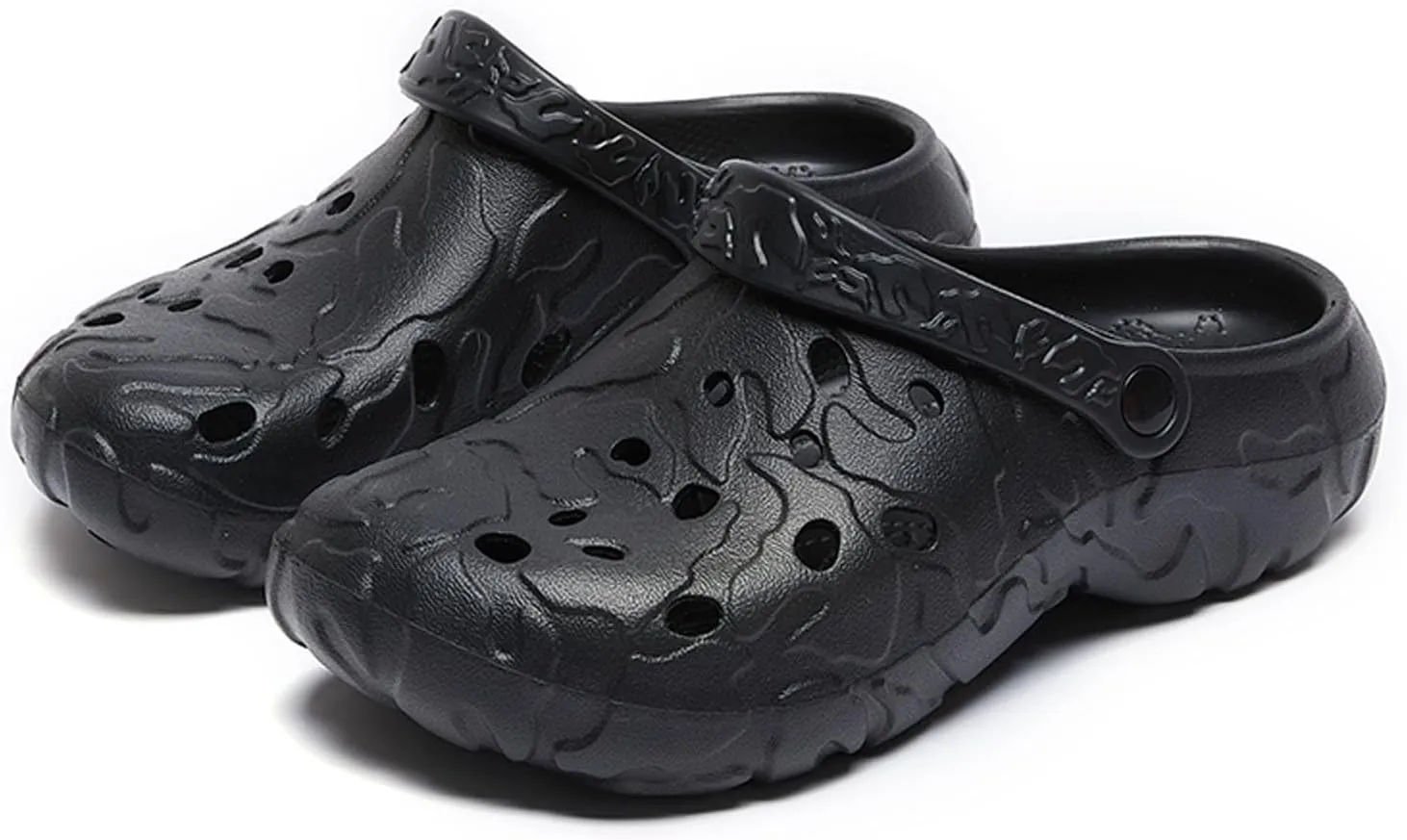 SECHRITE Clogs for Men Rubber Garden Shoes Lightweight Clogs for Men Slip On Mules for Summer - River Edge